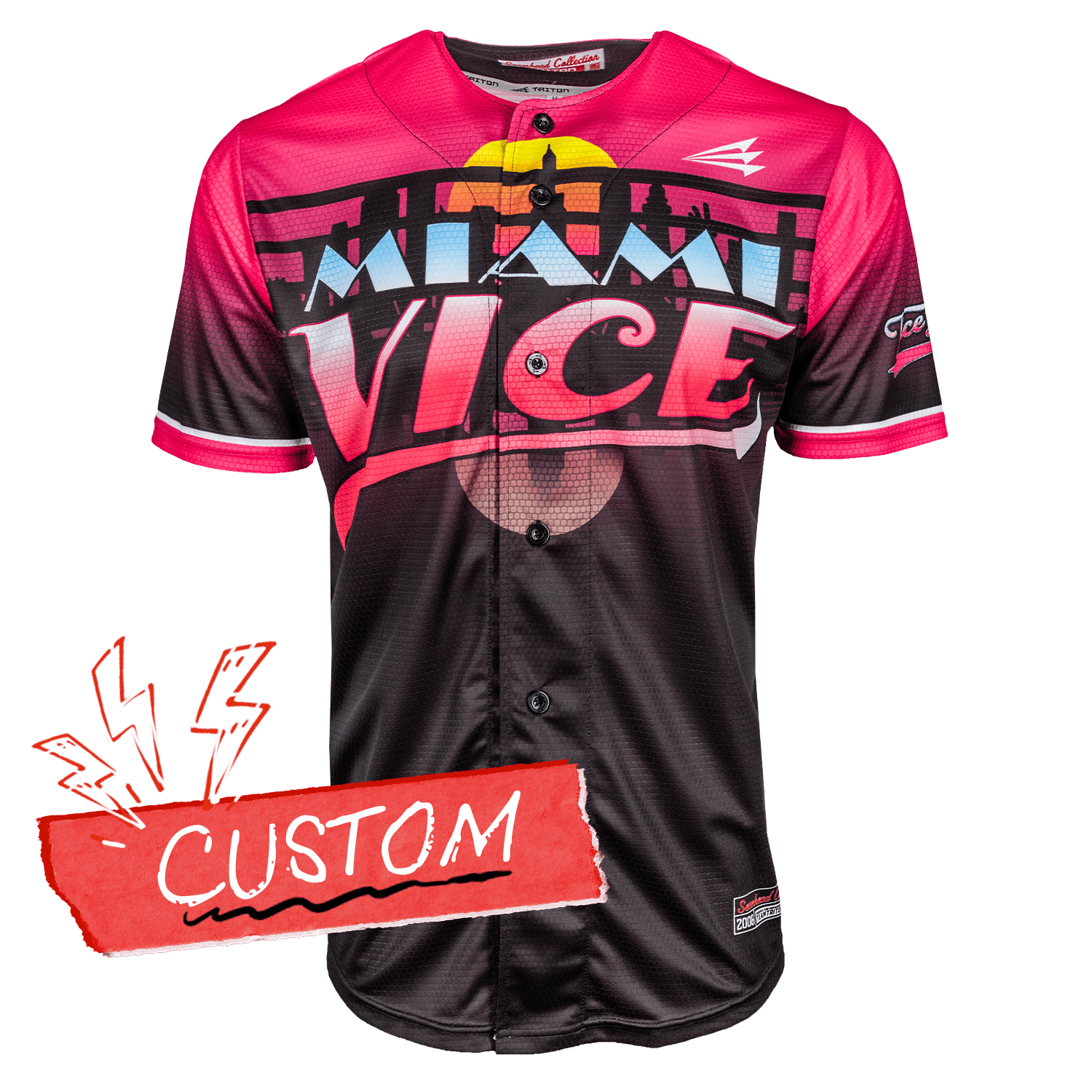 Miami Vice Lifestyle Baseball Jersey Shirt