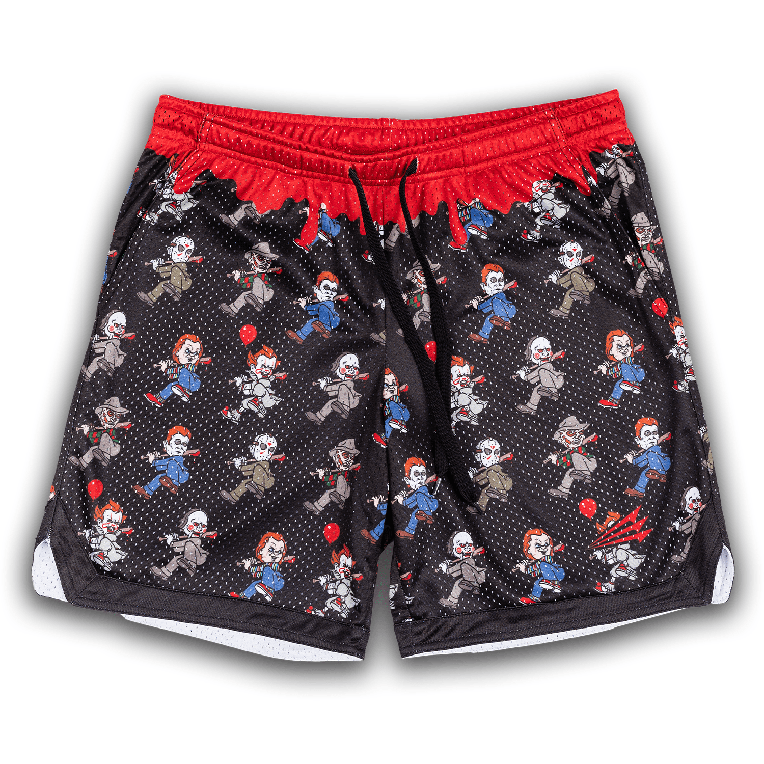 Slashers Halloween Horror Scary Mesh Lifestyle Baseball Shorts