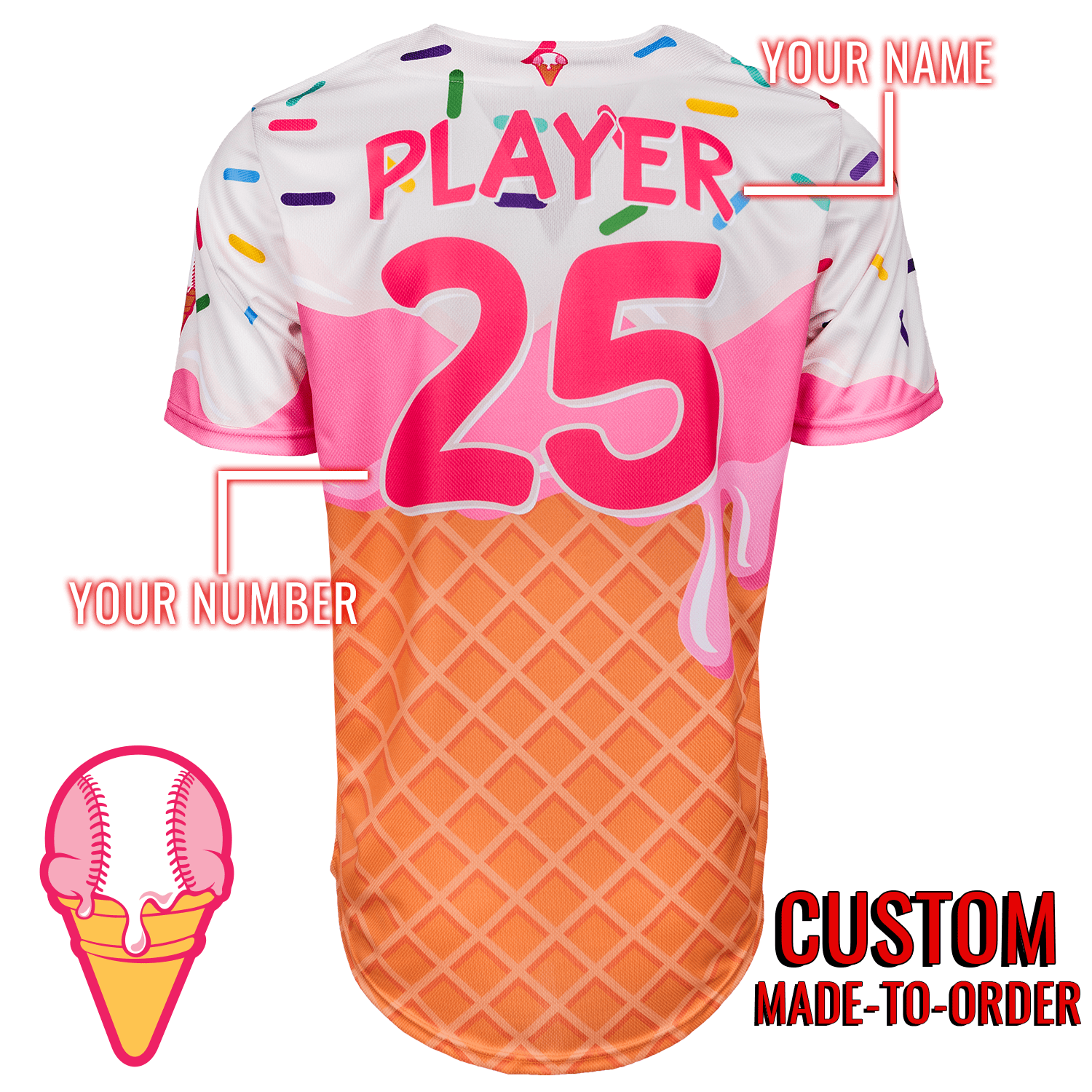 Ice Cream Baseball Jersey