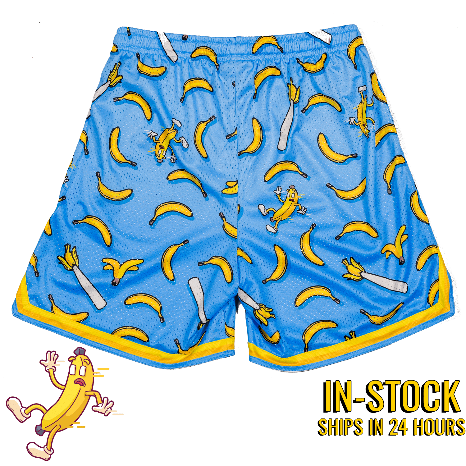 Bananas baseball shorts