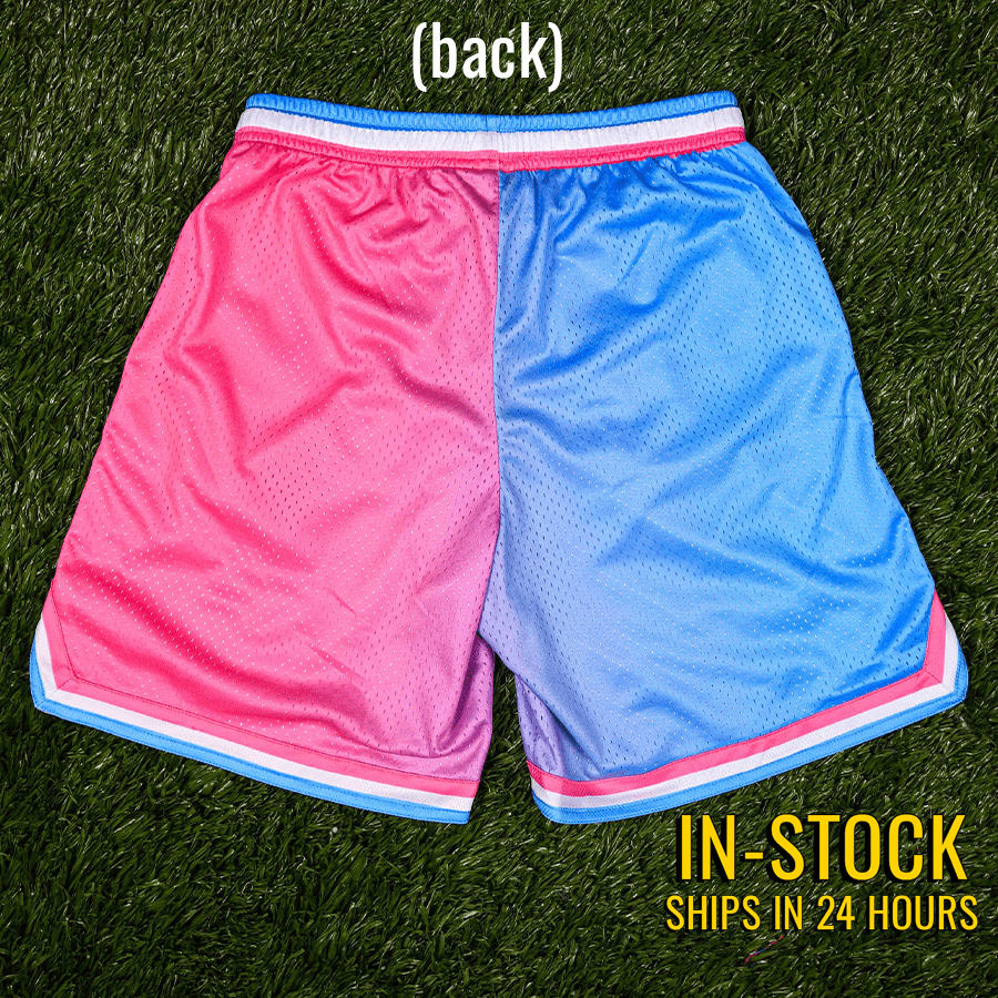 Cotton Candy Baseball Shorts