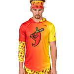chili peppers baseball hoodie shortsleeve pullover