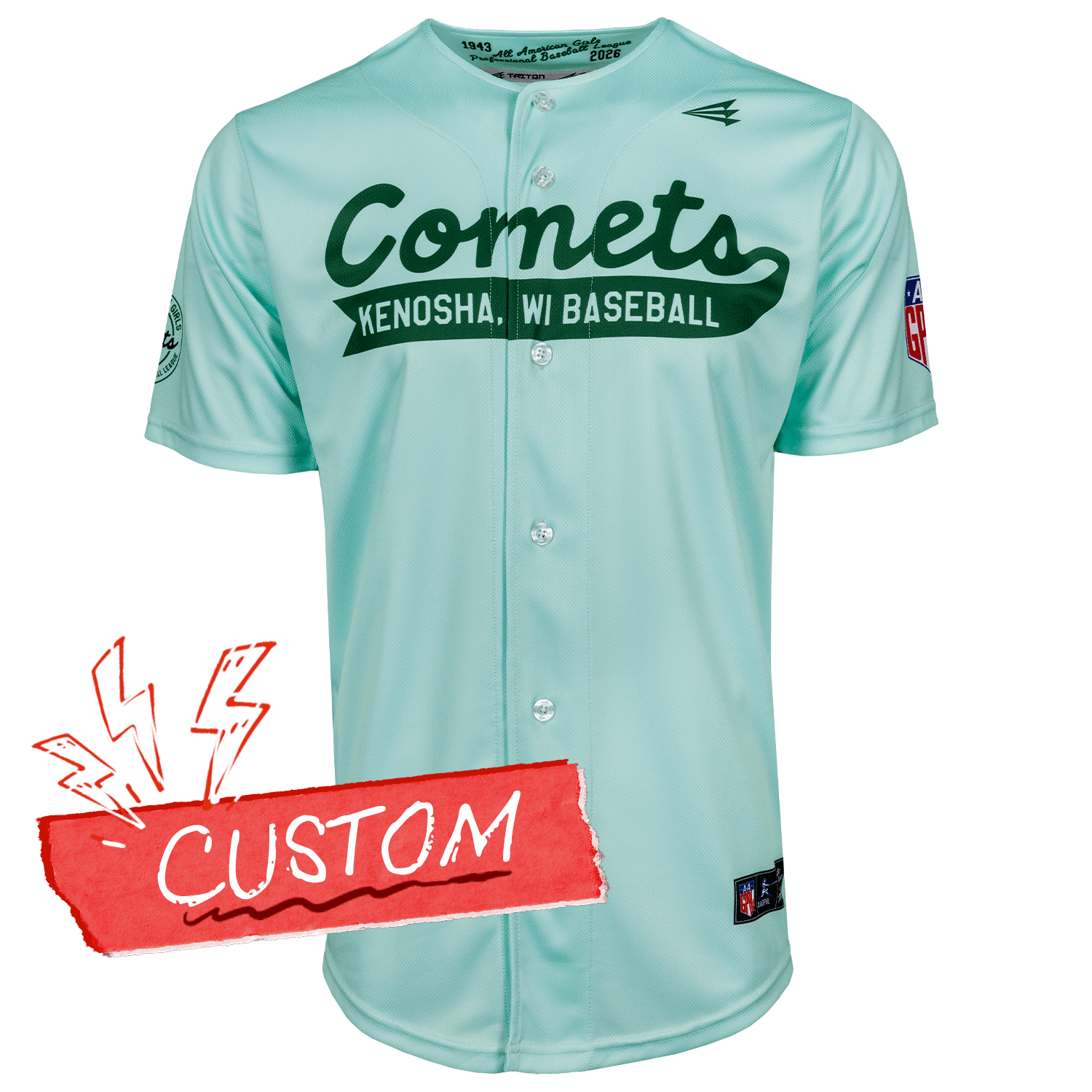 Kenosha Comets Custom Official Baseball Jersey