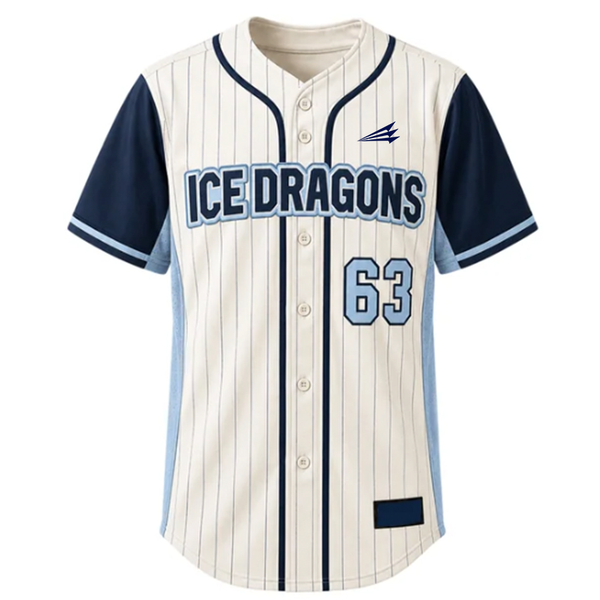Ice Dragons Custom Baseball Jersey