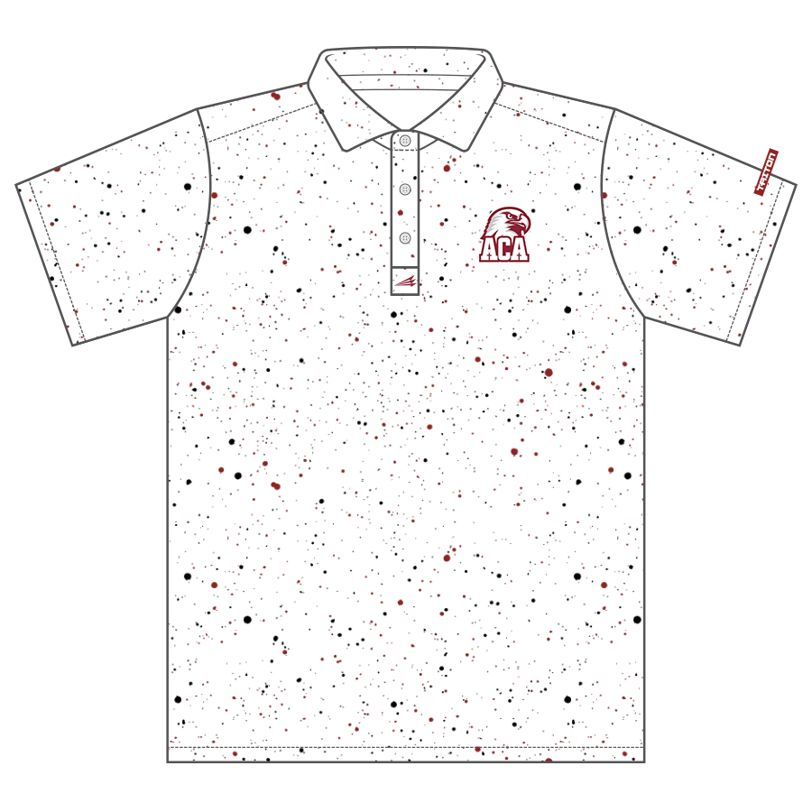 ACA Eagles Paint Splatter HyperMAX Golf Polo