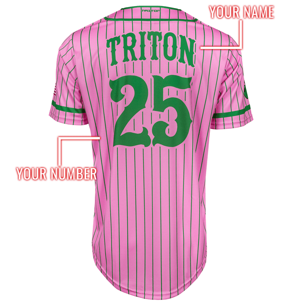 New York Green Apples Custom Official BLW Jersey