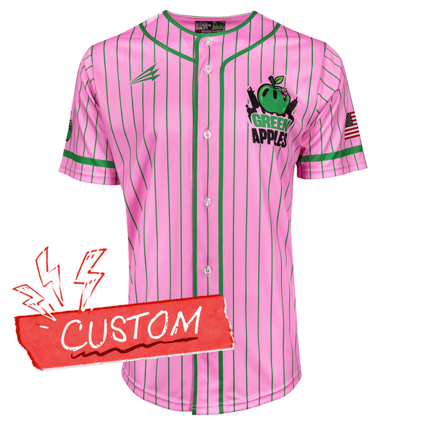 New York Green Apples Custom Official BLW Jersey