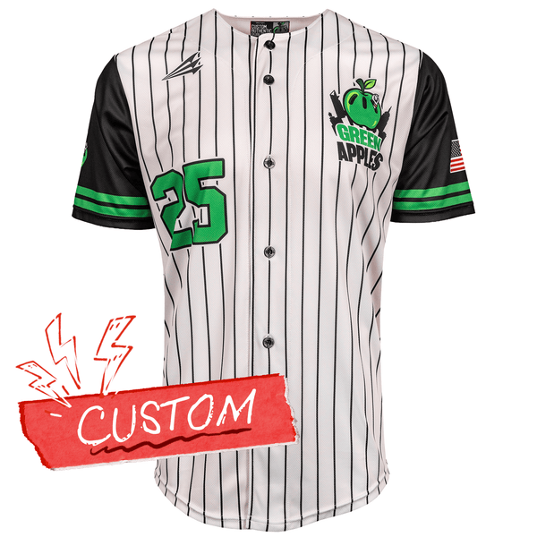 New York Green Apples Custom Official BLW Jersey