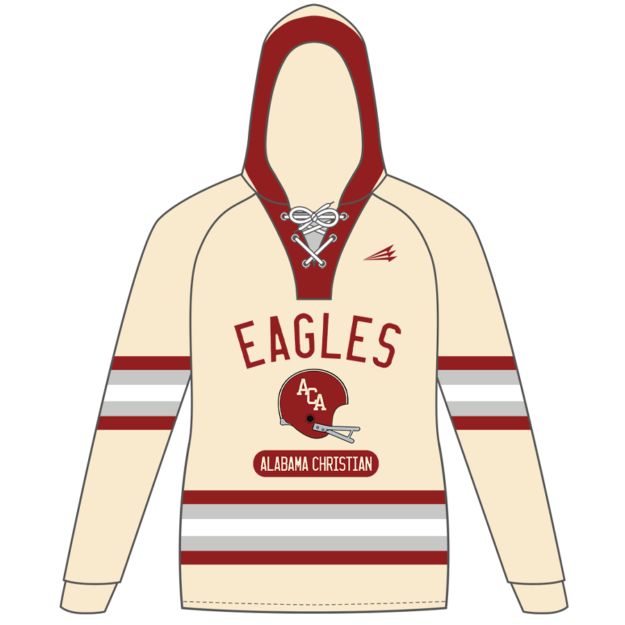 ACA Football Retro Cream Hockey Hoodie