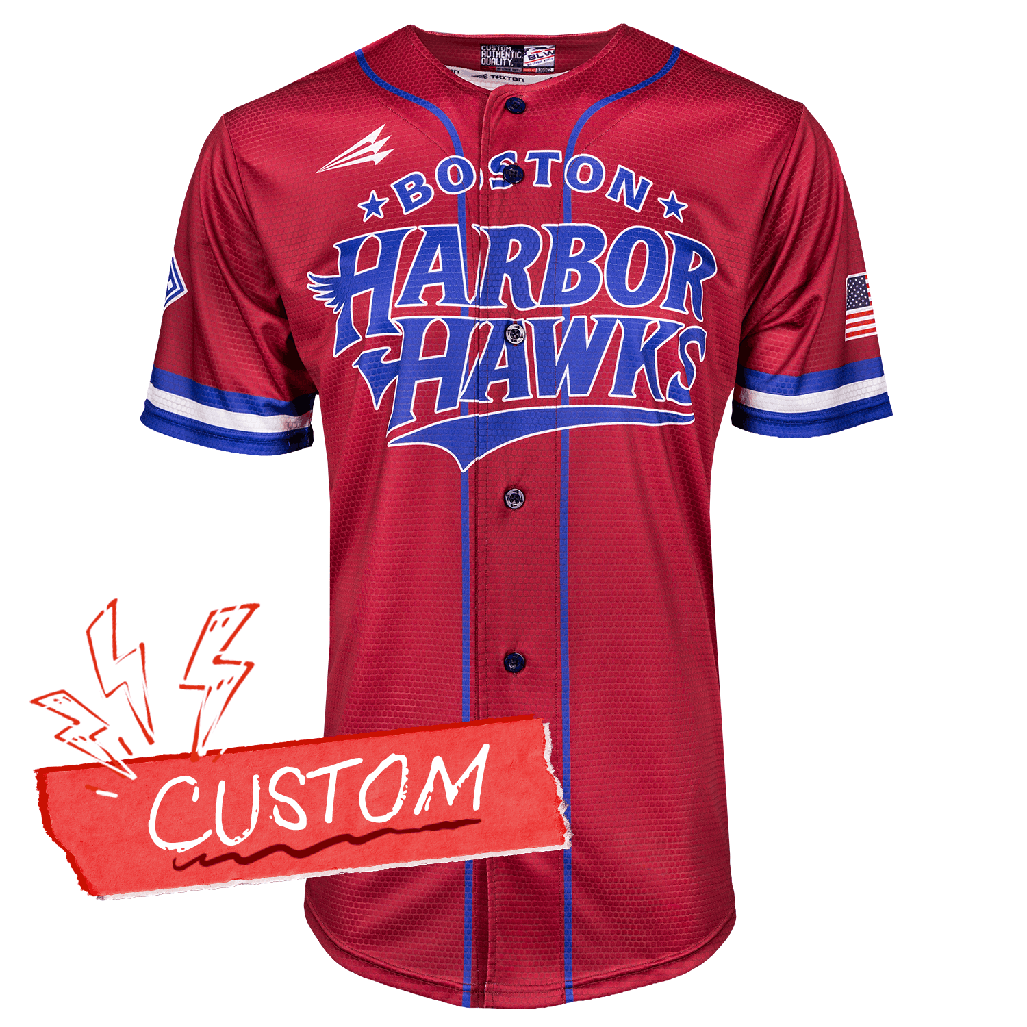 Boston Harbor Hawks Custom Official BLW Jersey