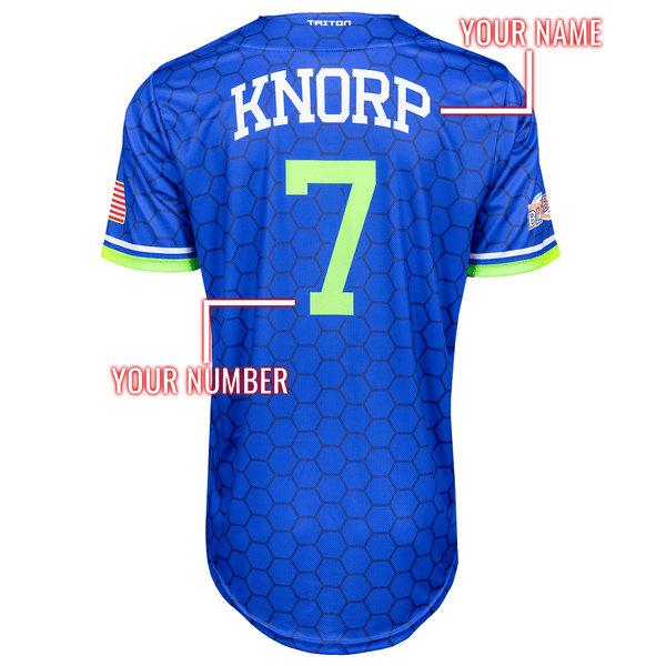 NBL All-Star Authentic Custom Blitzball Jersey (Blue)