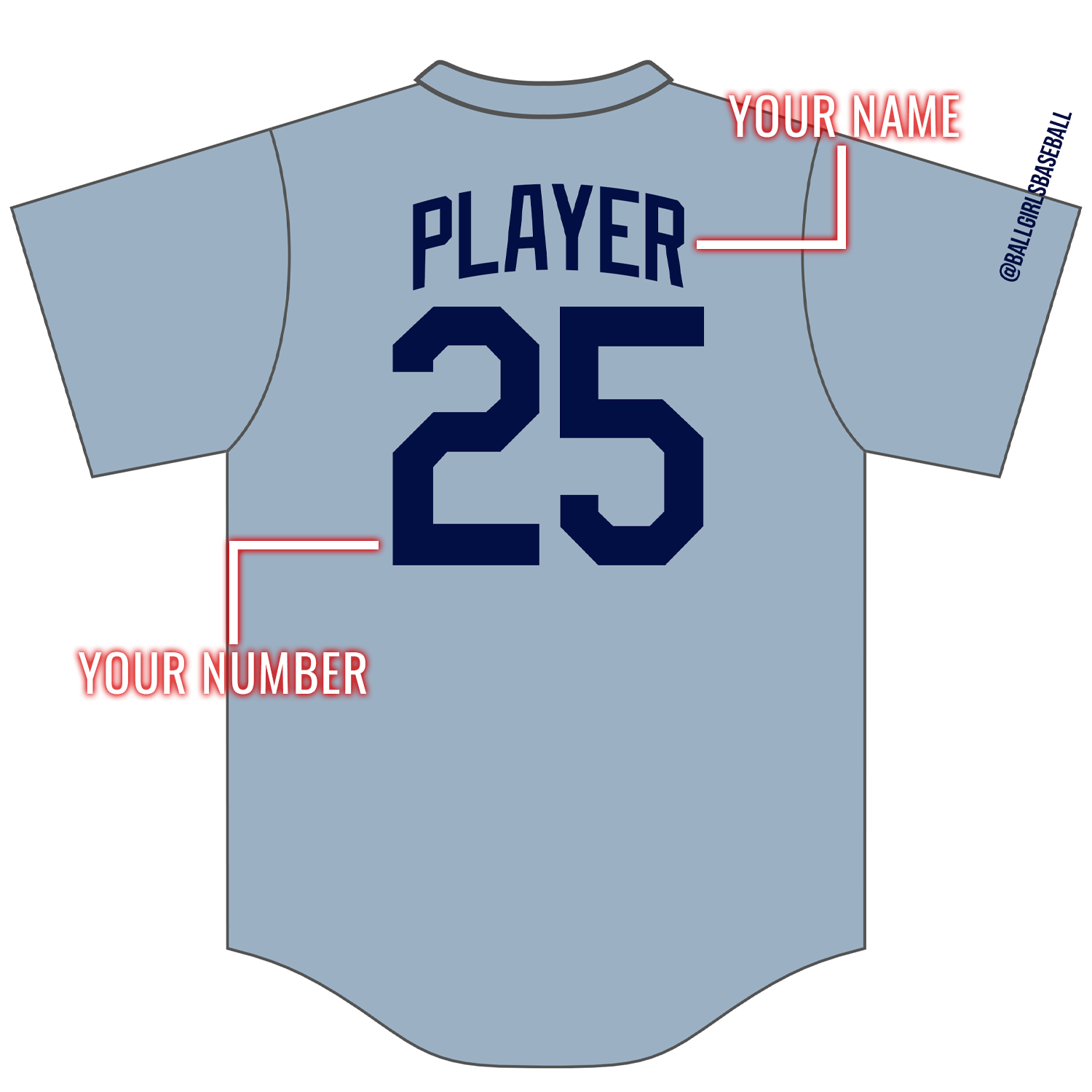 Ball Girls Custom Baseball Jersey