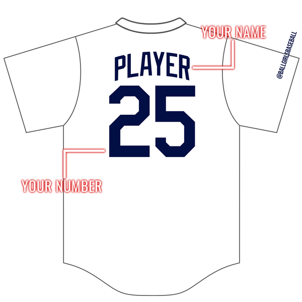 Ball Girls Custom Baseball Jersey
