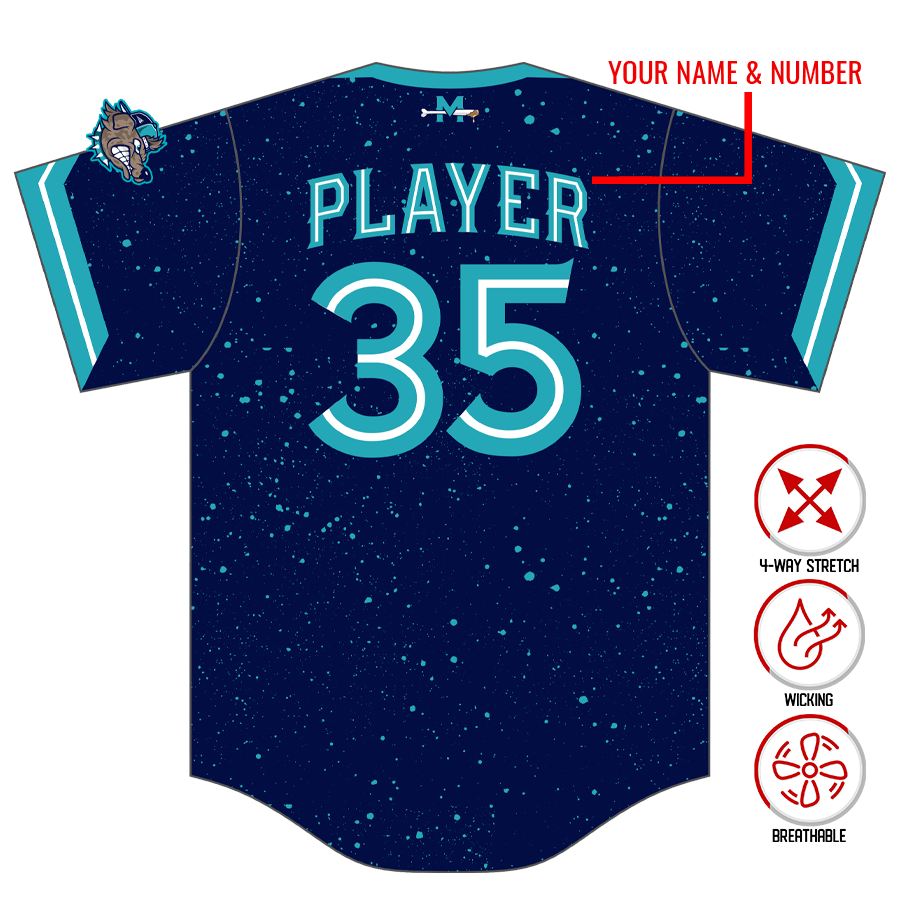 Triton Muddogs Custom HexaFlex Baseball Jersey