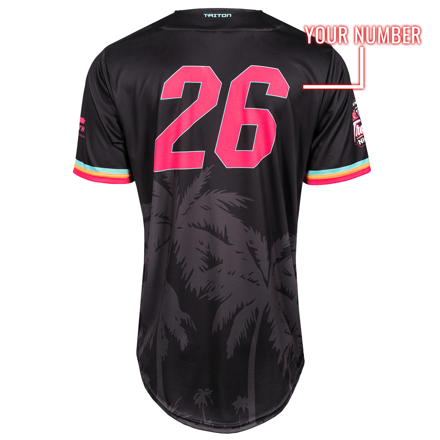 Creek Chubs Tropics Night Custom Baseball Jersey