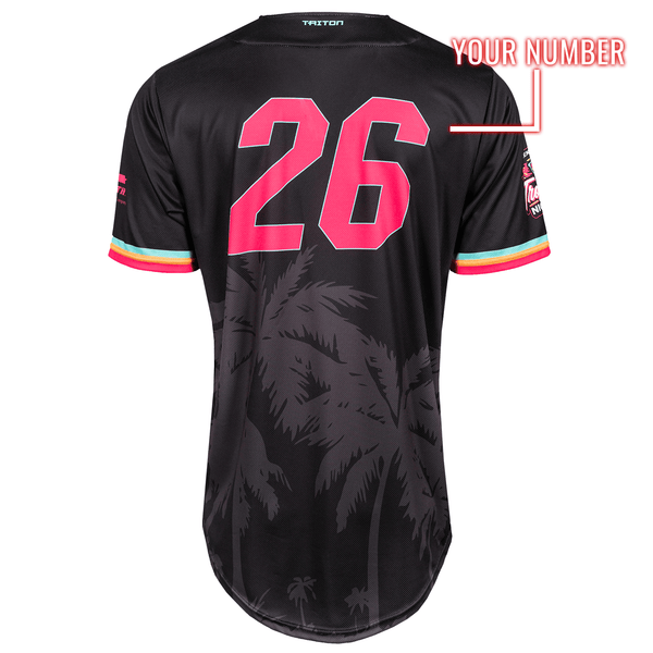 Creek Chubs Tropics Night Custom Baseball Jersey