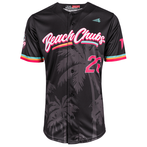 Creek Chubs Tropics Night Custom Baseball Jersey