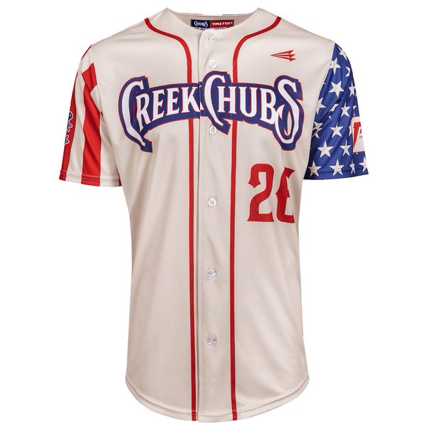Creek Chubs USA 250 Celebration Custom Baseball Jersey