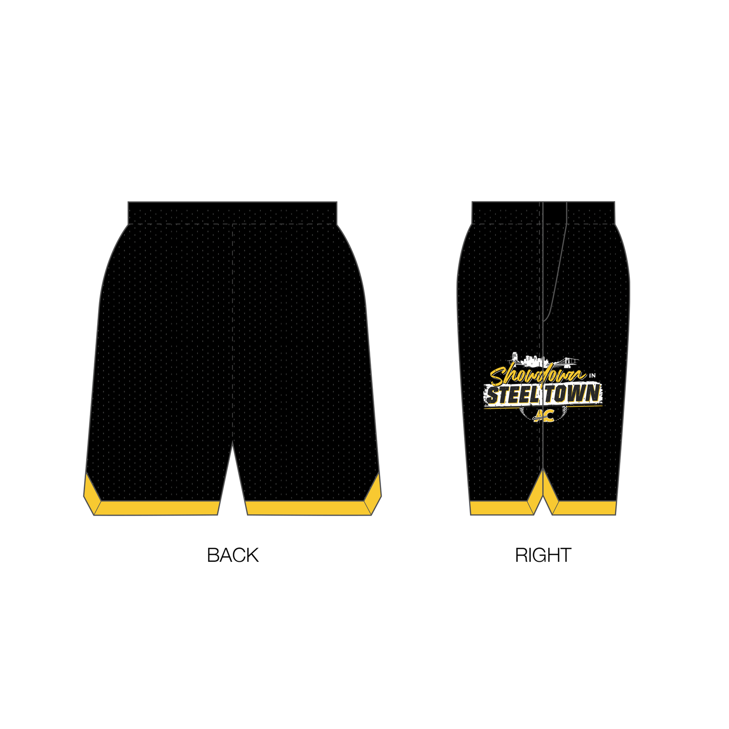 Showdown in Steel Town Custom Retro Mesh Shorts