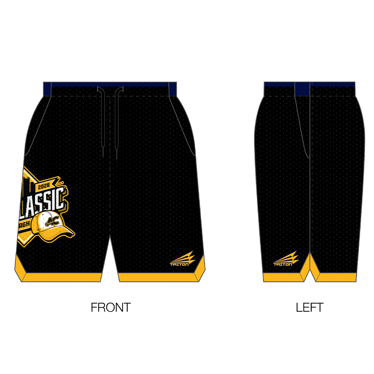 Cap Classic Pittsburgh Custom Retro Mesh Shorts
