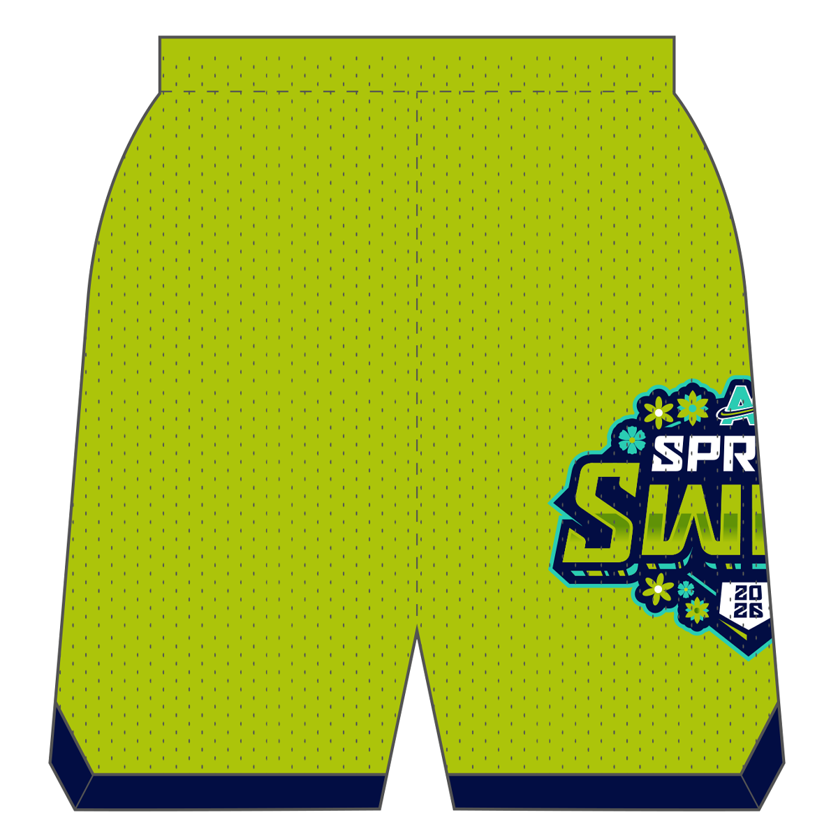 Spring Swing Custom Retro Mesh Shorts