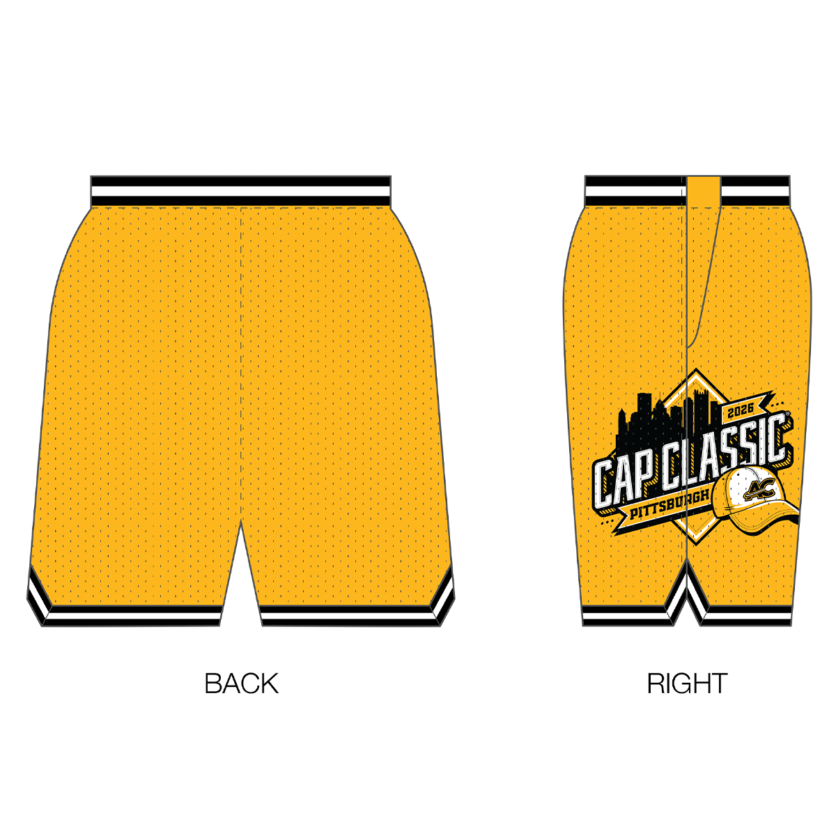 Cap Classic Pittsburgh Custom Retro Mesh Shorts