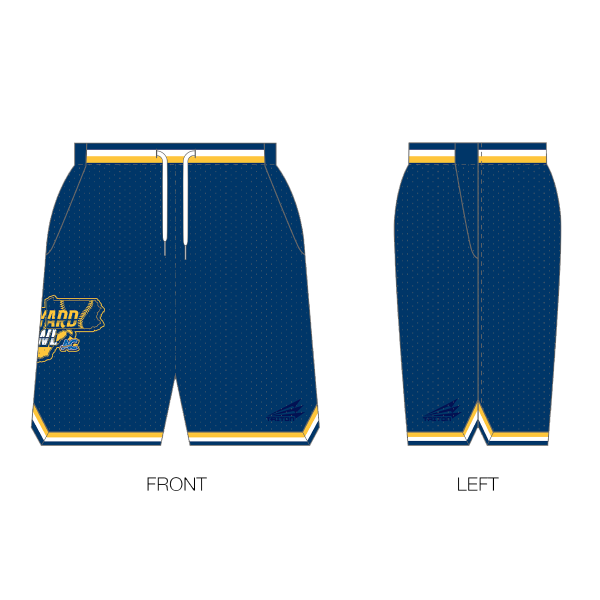 Backyard Brawl Custom Retro Mesh Shorts