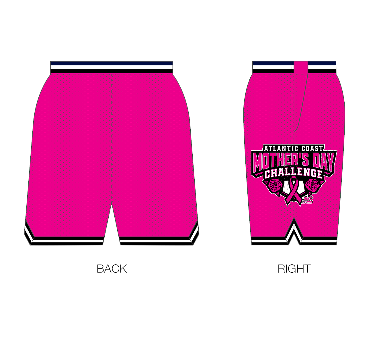 Mother's Day Challenge Custom Retro Mesh Shorts