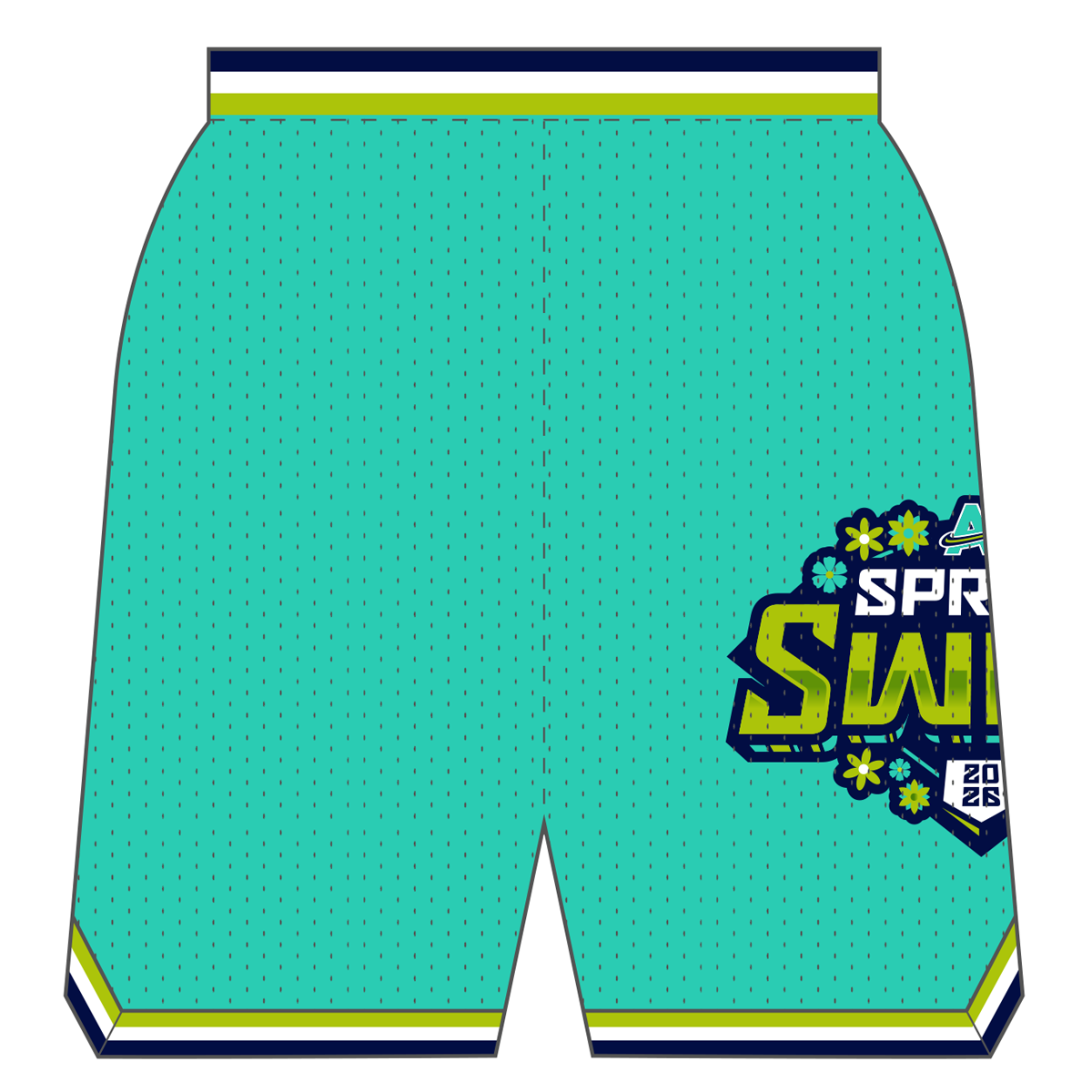 Spring Swing Custom Retro Mesh Shorts