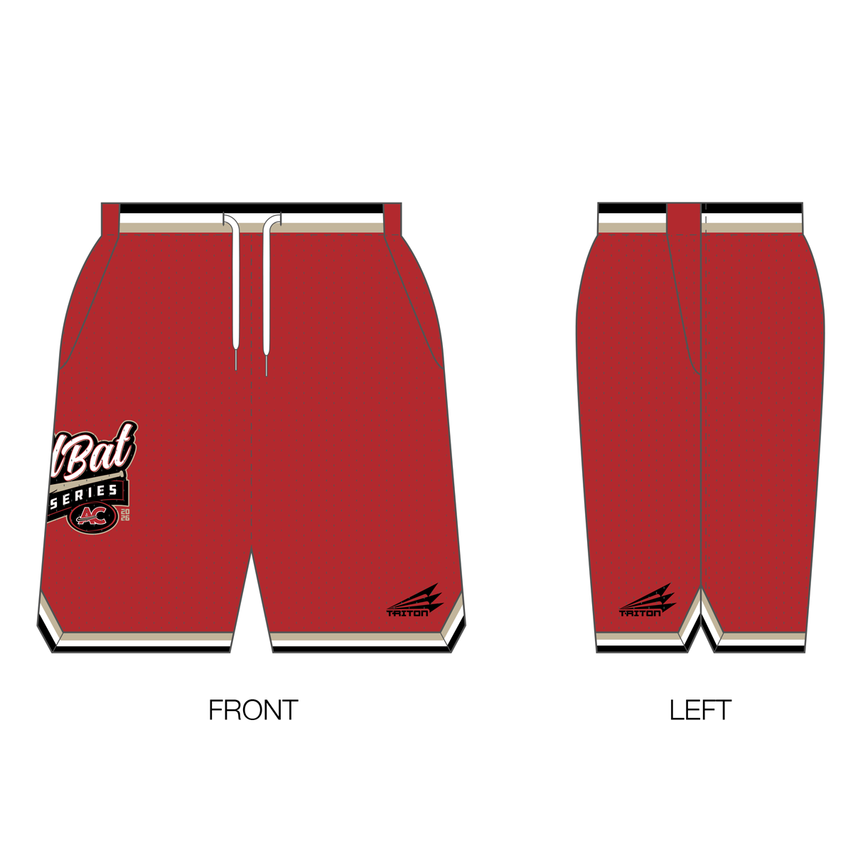 Wood Bat World Series Custom Retro Mesh Shorts
