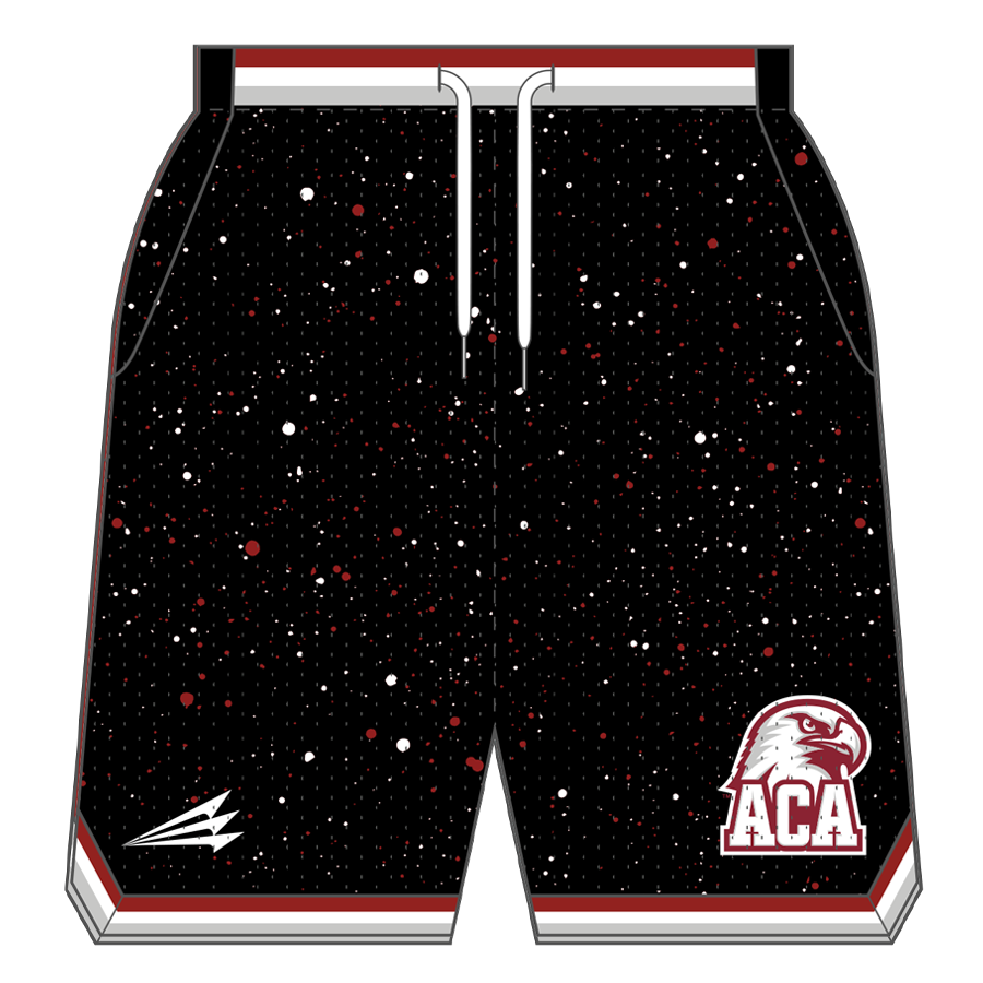 ACA Eagles Paint Splatter Retro Mesh Shorts