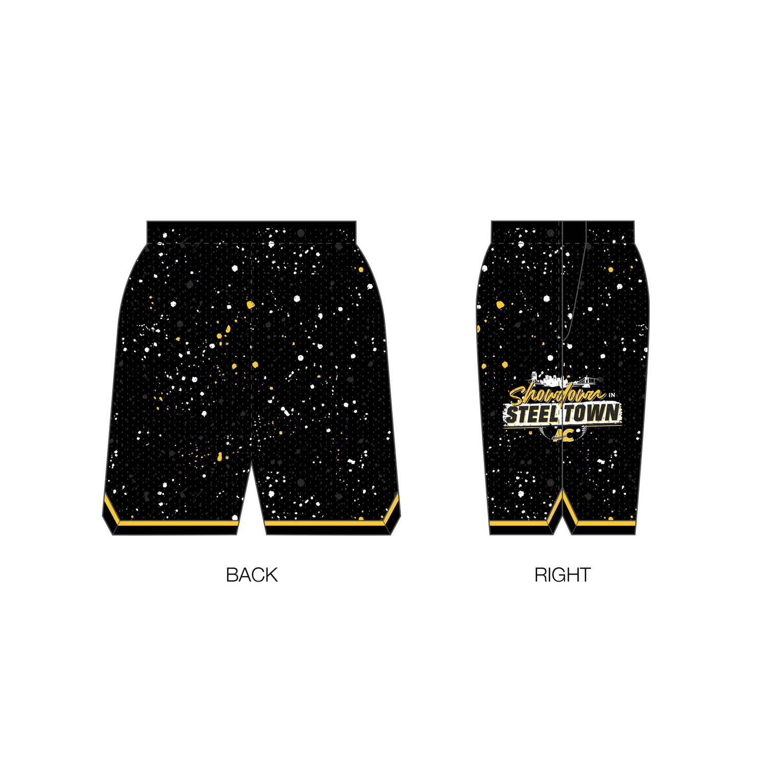 Showdown in Steel Town Custom Retro Mesh Shorts