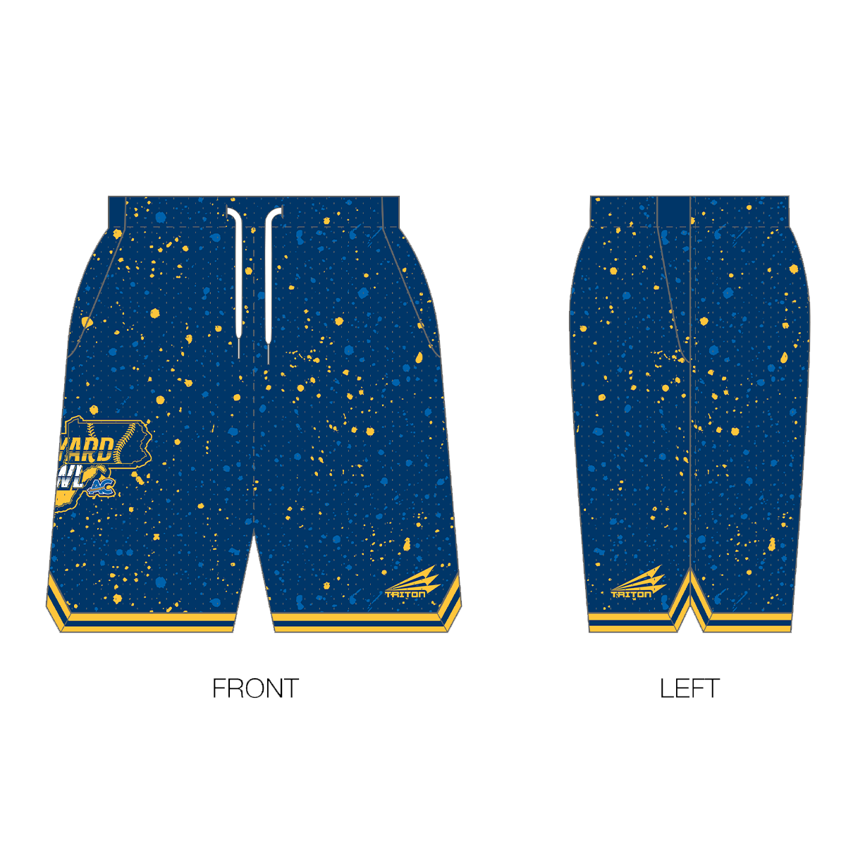 Backyard Brawl Custom Retro Mesh Shorts