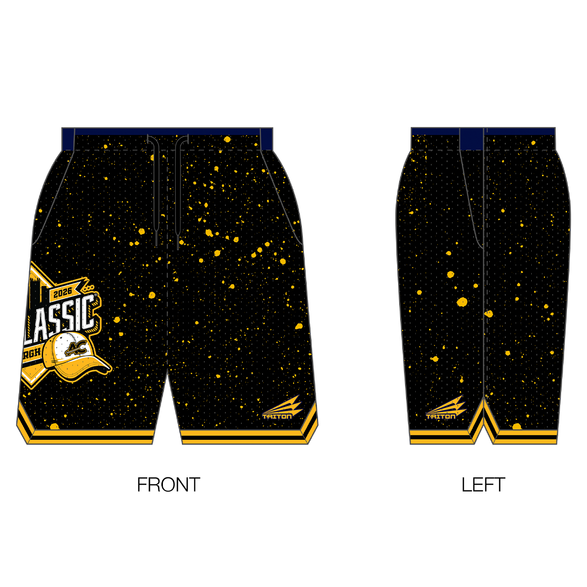 Cap Classic Pittsburgh Custom Retro Mesh Shorts