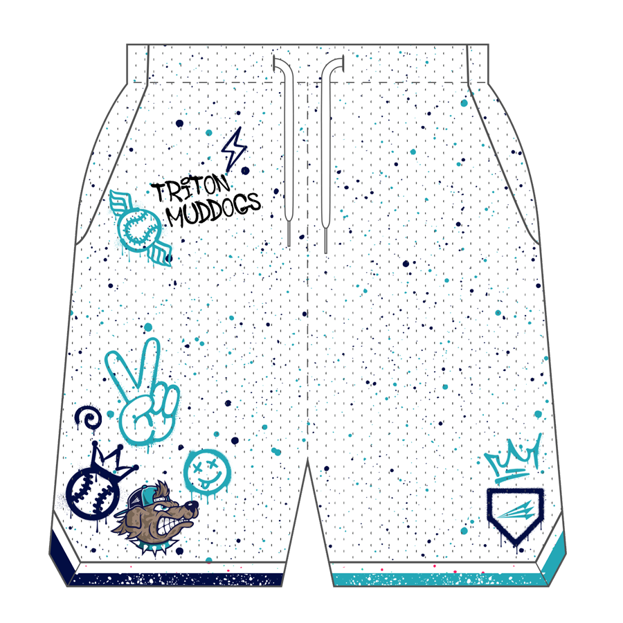Triton Muddogs Custom Retro Mesh Shorts