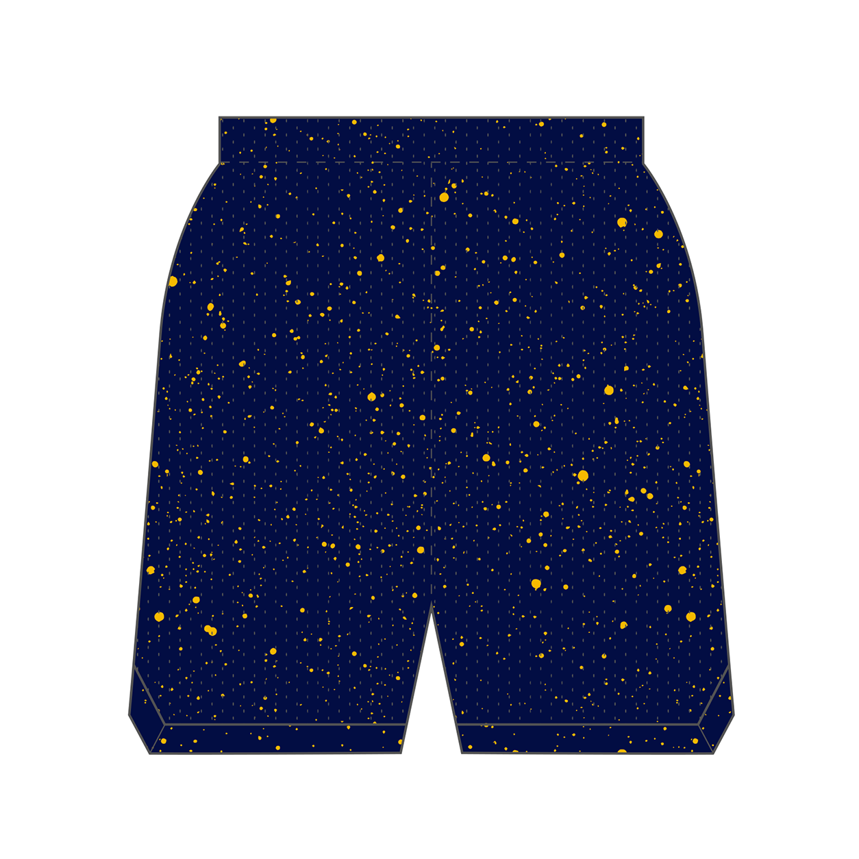 Montgomery Mocs Custom Retro Mesh Shorts (Paint Splatter)