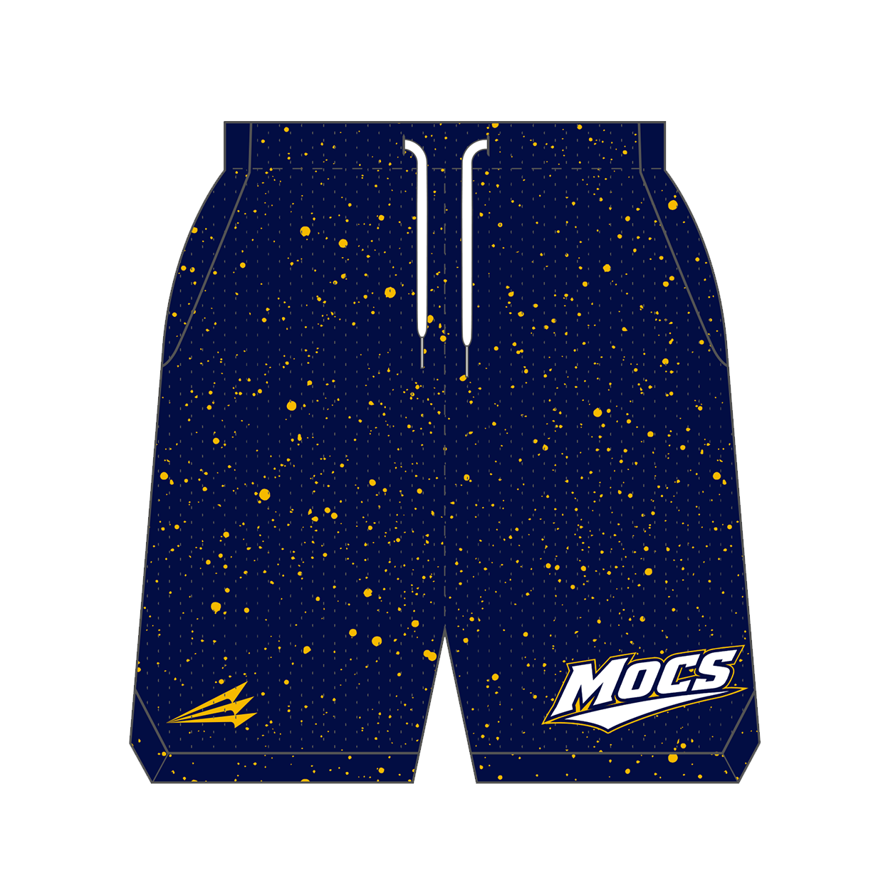 Montgomery Mocs Custom Retro Mesh Shorts (Paint Splatter)