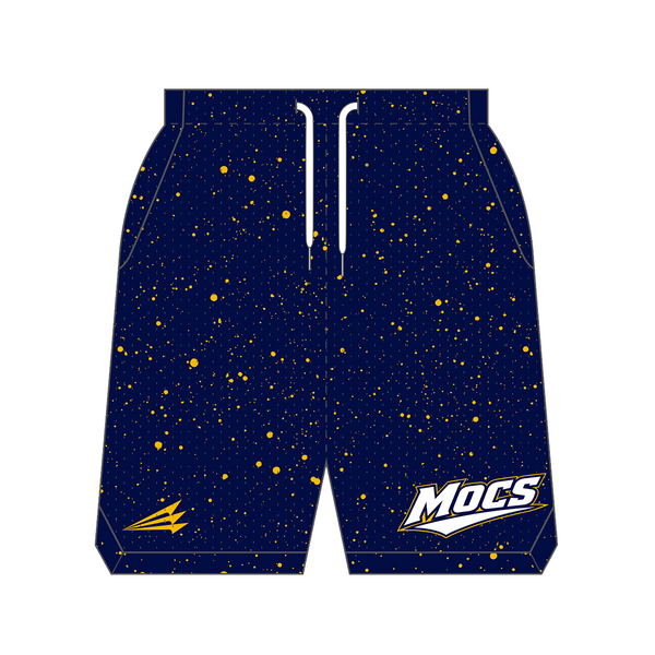 Montgomery Mocs Custom Retro Mesh Shorts (Paint Splatter)