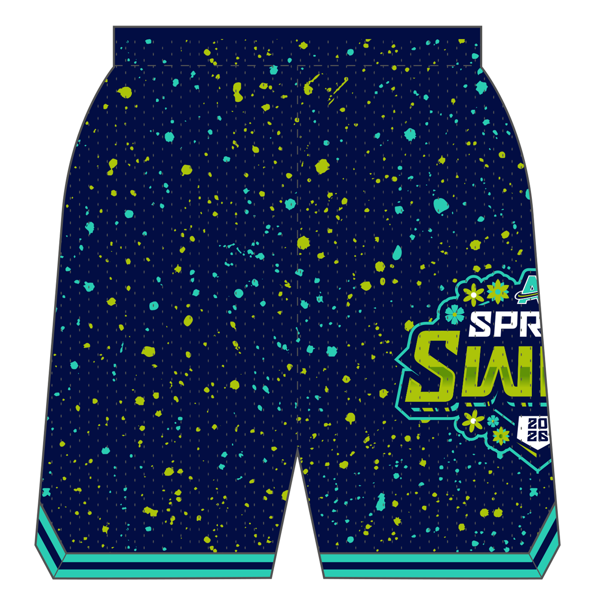 Spring Swing Custom Retro Mesh Shorts