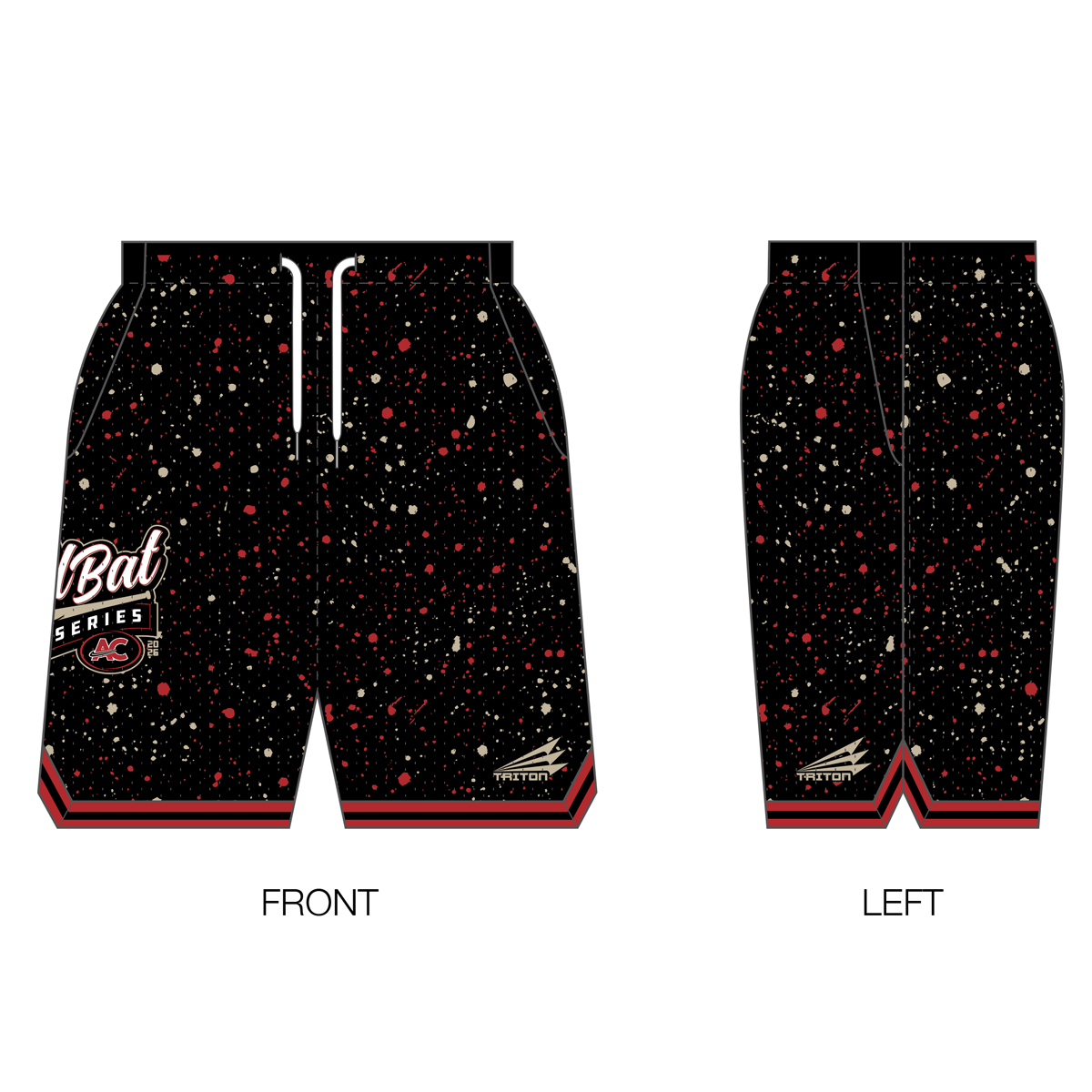 Wood Bat World Series Custom Retro Mesh Shorts