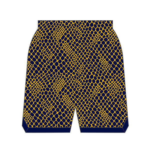 Montgomery Mocs Custom Retro Mesh Shorts (Snakeskin)