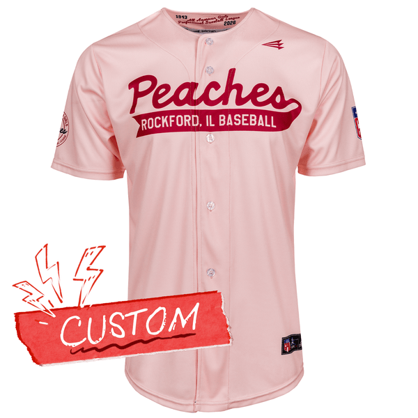 Rockford Peaches Custom Official Baseball Jersey