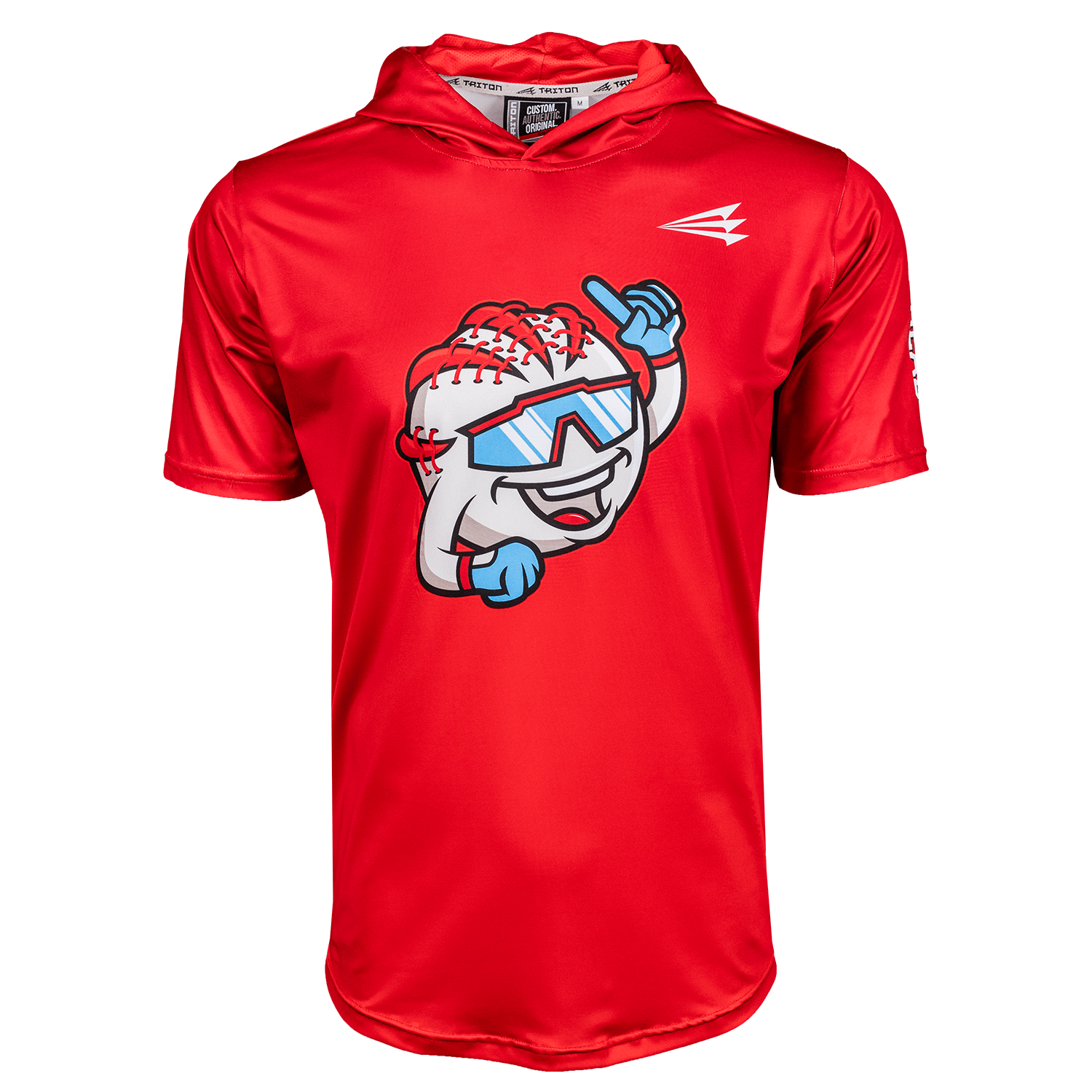 Seamhead Lifestyle Baseball Short Sleeve Baseball Hoodie Pullover