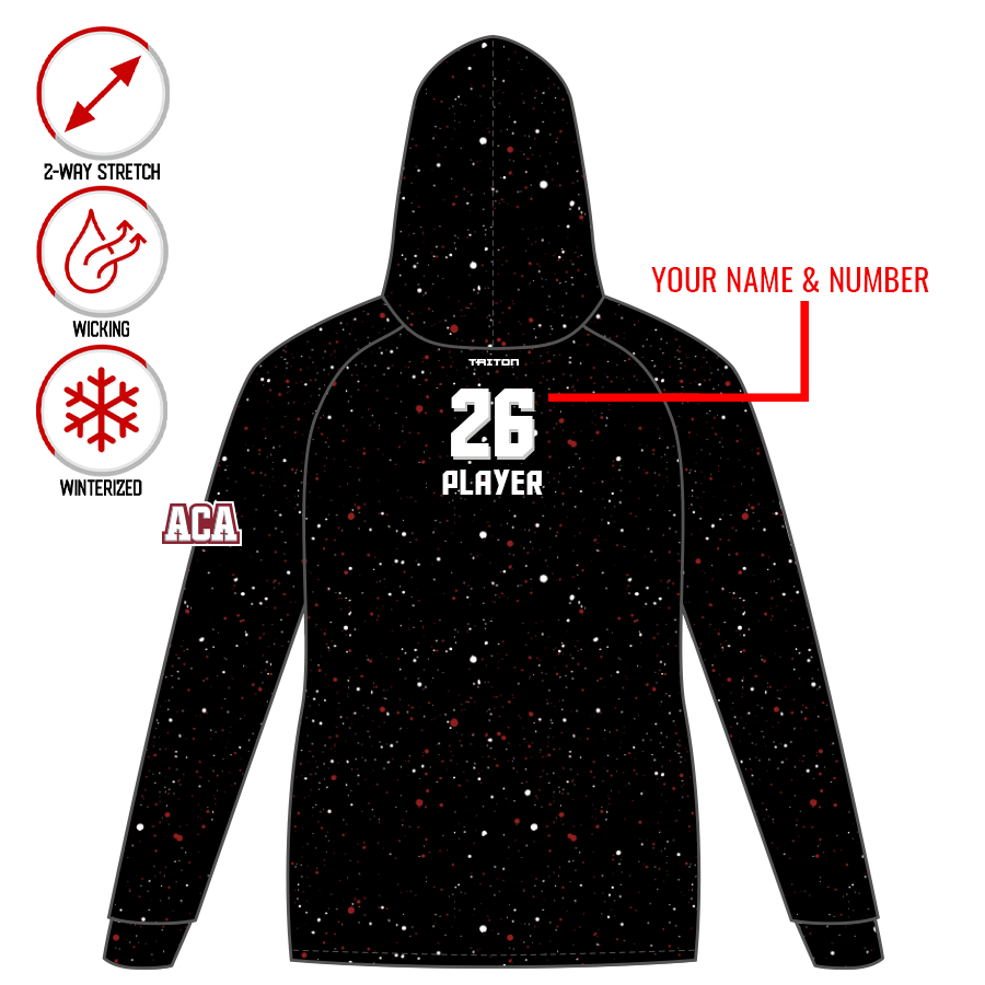 ACA Football Paint Splatter Vulcan Hoodie