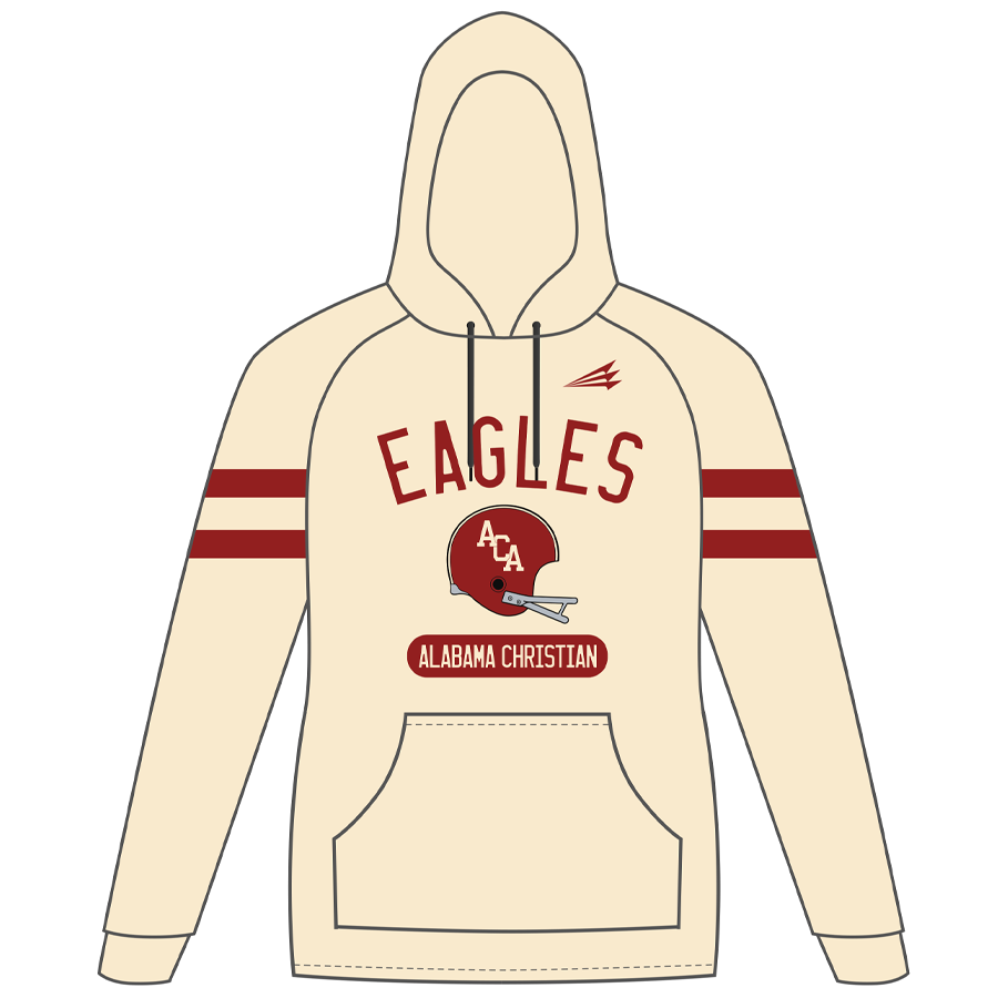 ACA Football Retro Cream Vulcan Hoodie