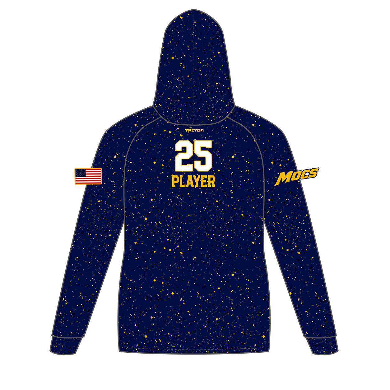 Montgomery Mocs Custom Vulcan Hoodie (Paint Splatter)